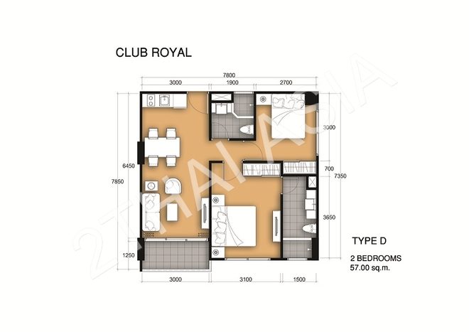 Club Royal C and D, Pattaya, North Pattaya - photo, price, location map