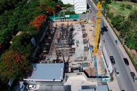 1 Tower Pratumnak - aerial photos of construction site