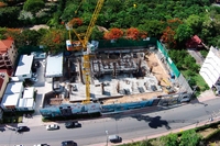 1 Tower Pratumnak - aerial photos of construction site