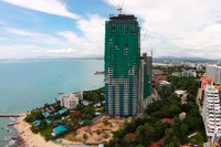 The Palm Wongamat - aerial photos of construction