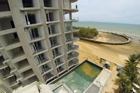 Beach Front Jomtien Residence - construction aerial pictures