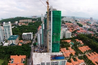 The Peak Towers - construction photos
