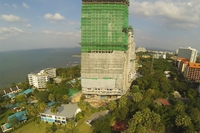 The Palm Wongamat - aerial photos of construction