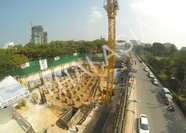 1 Tower Pratumnak - aeria photos of construction site. 