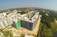 Amazon Residenece - aerial photos of construction site