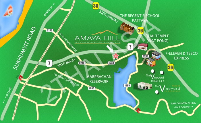 Amaya Hill, Pattaya, East Pattaya - photo, price, location map