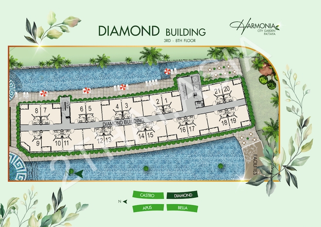 Harmonia City Garden Pattaya, Pattaya, South Pattaya - photo, price, location map