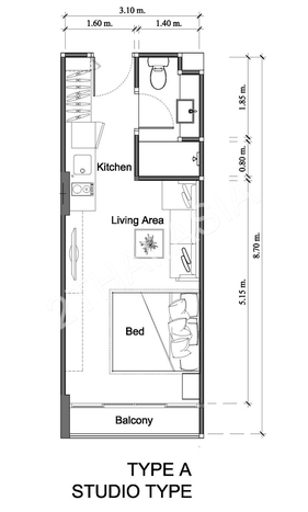 Masters Residence, Pattaya, Pratumnak - photo, price, location map