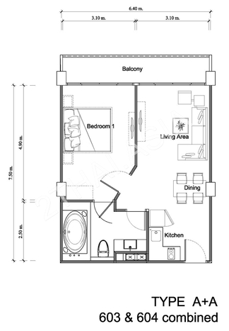 Masters Residence, Pattaya, Pratumnak - photo, price, location map