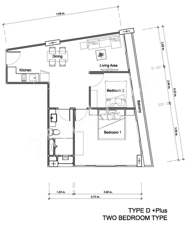 Masters Residence, Pattaya, Pratumnak - photo, price, location map