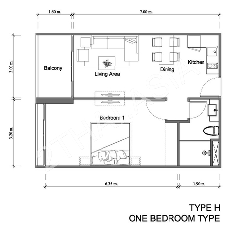 Masters Residence, Pattaya, Pratumnak - photo, price, location map