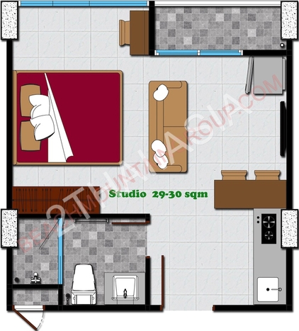 Trio Gems Condominium, Pattaya, Jomtien - photo, price, location map