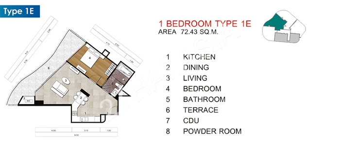 Star Residence Condo, Pattaya, Pratumnak - photo, price, location map