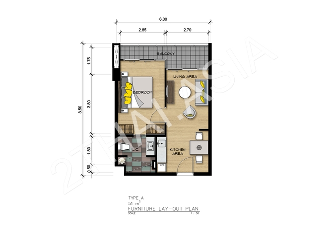 Club Quarters Condominium Bang Saray, Pattaya, Bang Saray - photo, price, location map