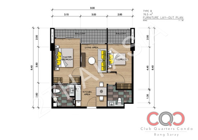 Club Quarters Condominium Bang Saray, Pattaya, Bang Saray - photo, price, location map