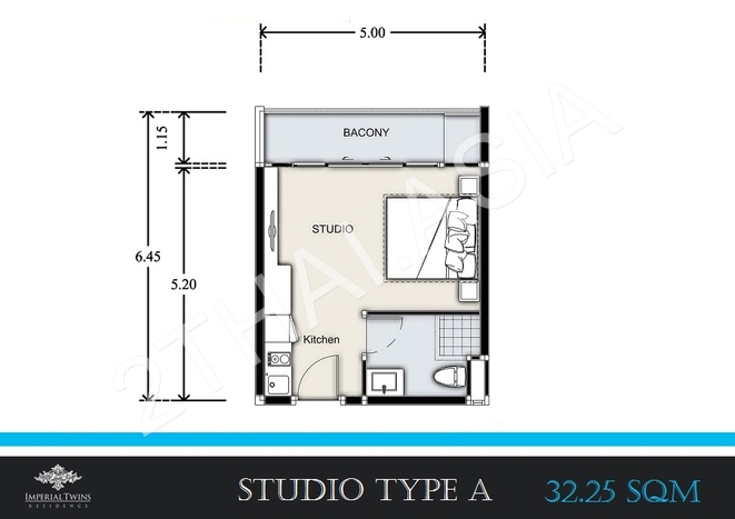 Imperial Twins Residence, Pattaya, Pratumnak - photo, price, location map