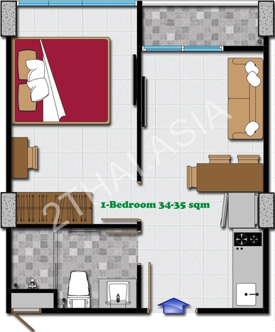 Trio Gems Condominium, Pattaya, Jomtien - photo, price, location map