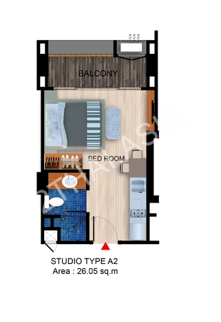 De Amber Condo Bang Saray, Pattaya, Bang Saray - photo, price, location map