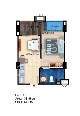 De Amber Condo Bang Saray, Pattaya, Bang Saray - photo, price, location map