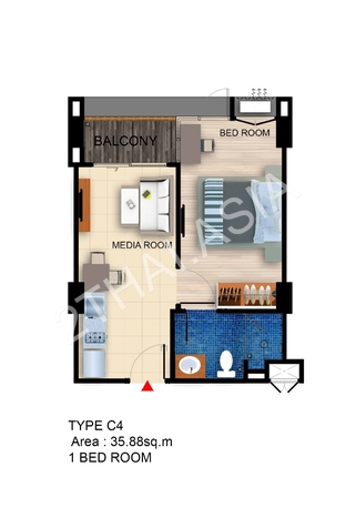 De Amber Condo Bang Saray, Pattaya, Bang Saray - photo, price, location map