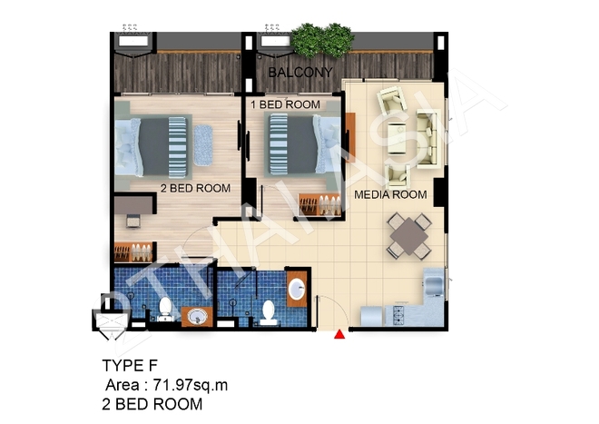 De Amber Condo Bang Saray, Pattaya, Bang Saray - photo, price, location map