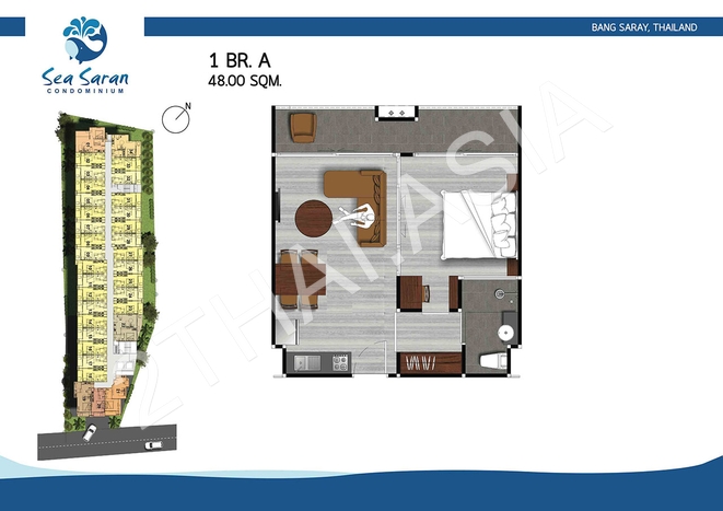 Sea Saran Condominium, Pattaya, Bang Saray - photo, price, location map