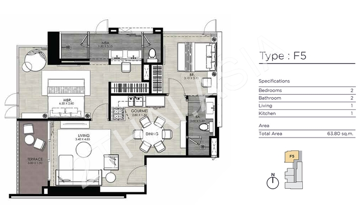 Andromeda Condominium, Pattaya, Pratumnak - photo, price, location map